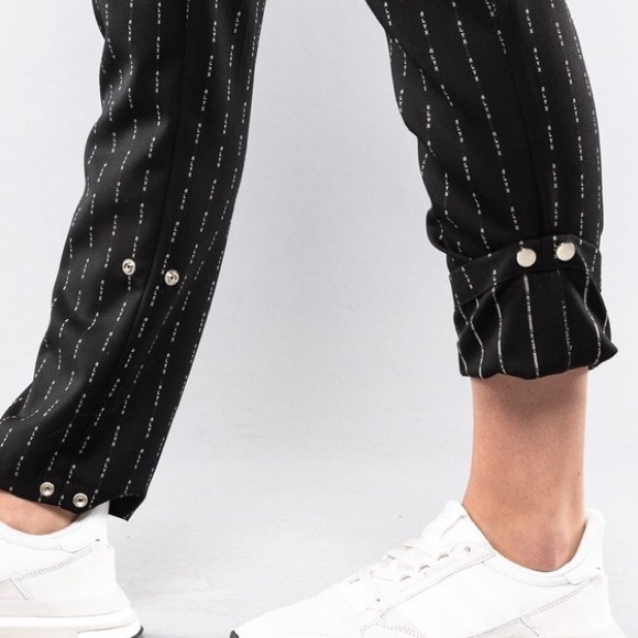 Alix ‘Eliza’ Pinstripe Wool Trousers - Picture 3 of 9